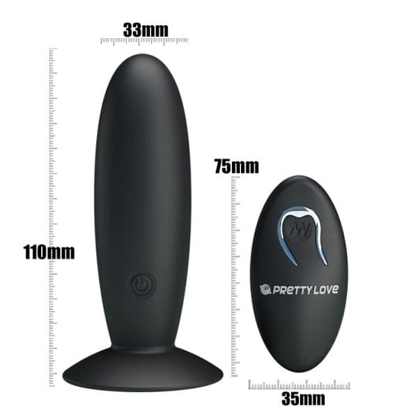 PRETTY LOVE - RECHARGEABLE ANAL PLUG WITH VIBRATION AND CONTROL 3